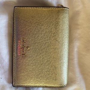 Kate Spade Gold Leather Wallet